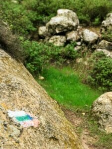 The trail. Shvil Hamaayanot hike.