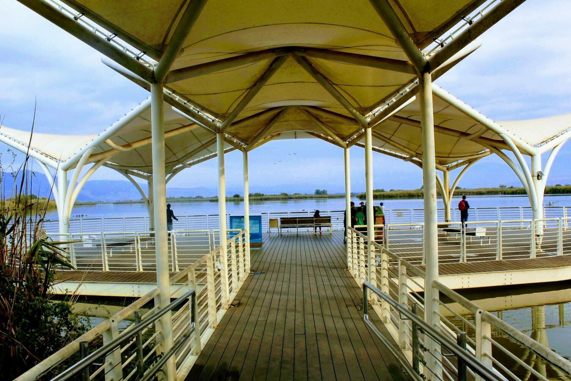 Hula Nature Reserve lake lookout.