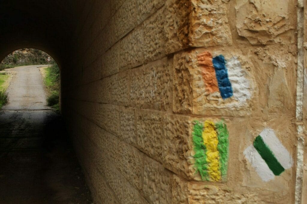 Nahal Refaim Park Begin winter river.