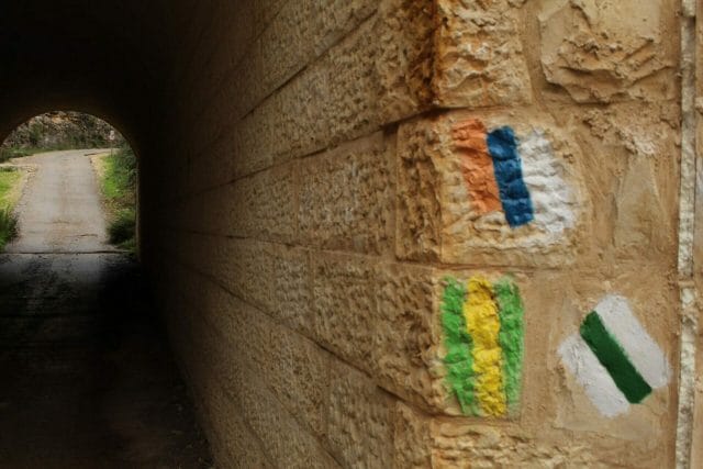 Nahal Refaim Park Begin winter river.