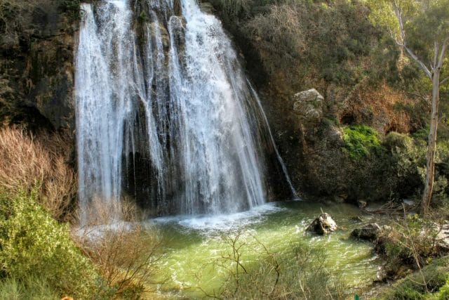 Nahal Iyon waterfall hike Israel.