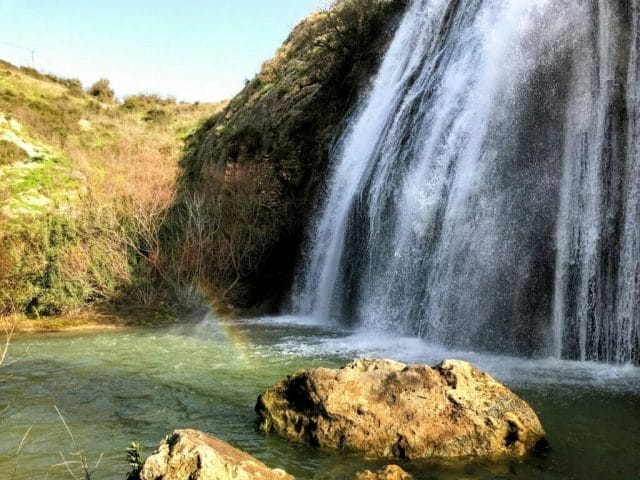 Nahal Iyon waterfall hike Israel.