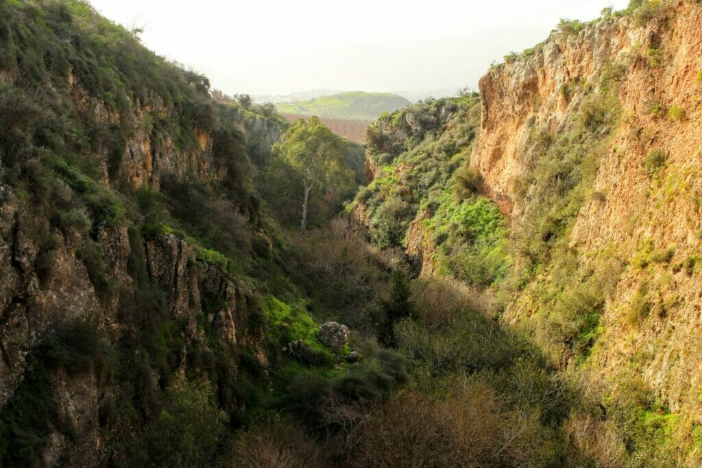 Nahal Iyon waterfall hike Israel.