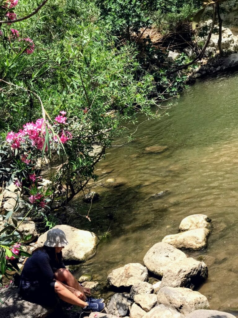 Nahal El Al hike White Falls pool.