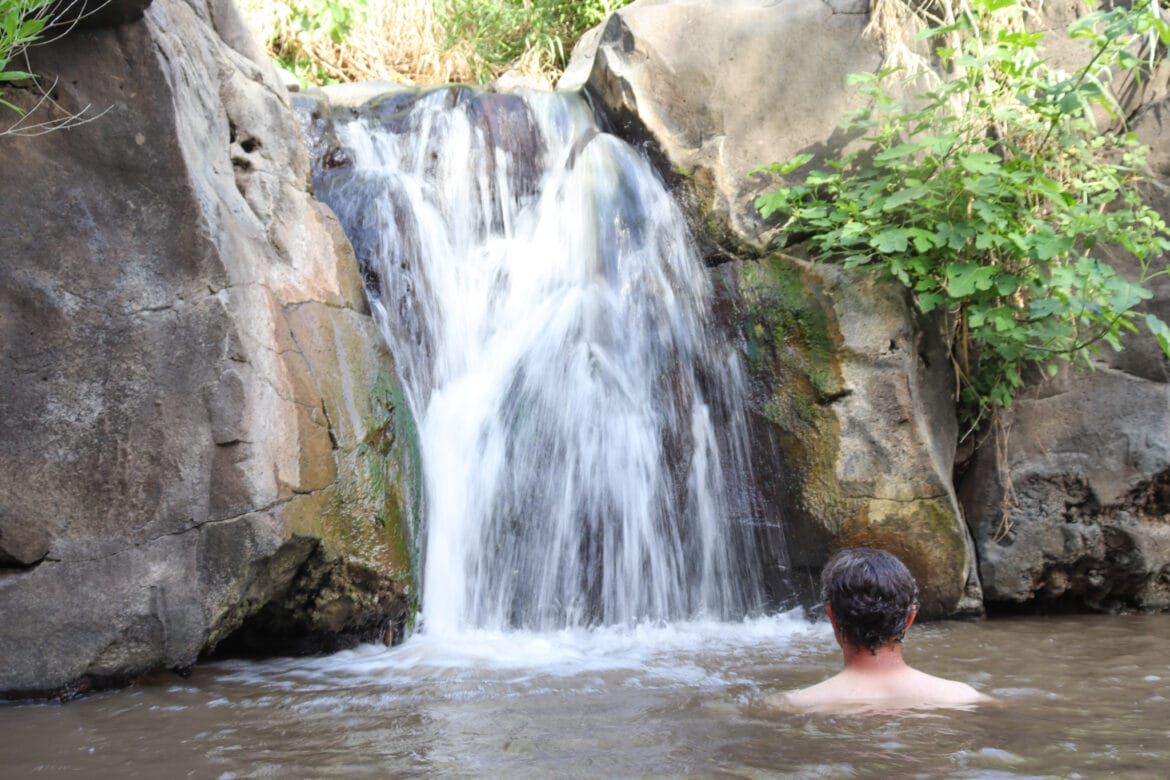 A Hidden Waterfall at Ein Nachum