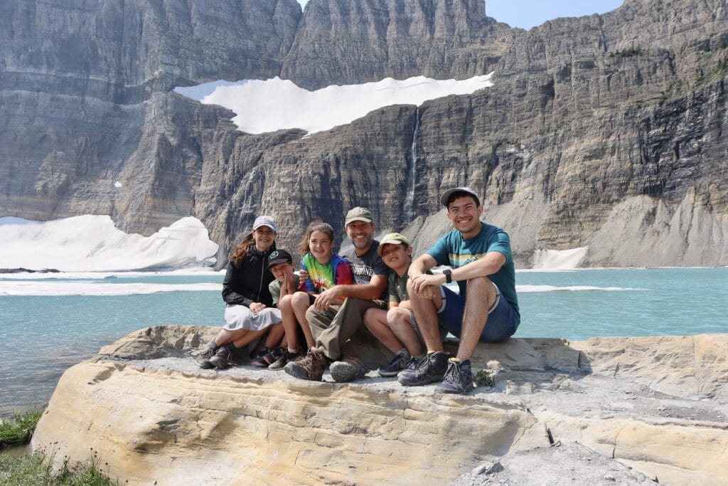 kids hiking