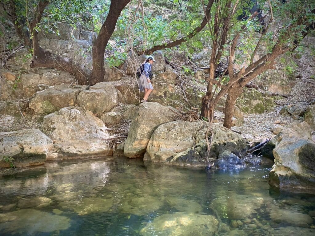 Israel Trail hike at Nahal Dishon