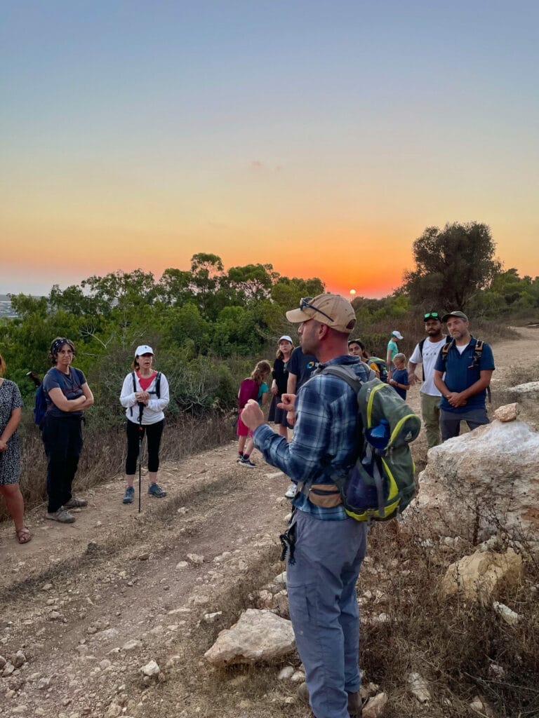 Israel night hike animals