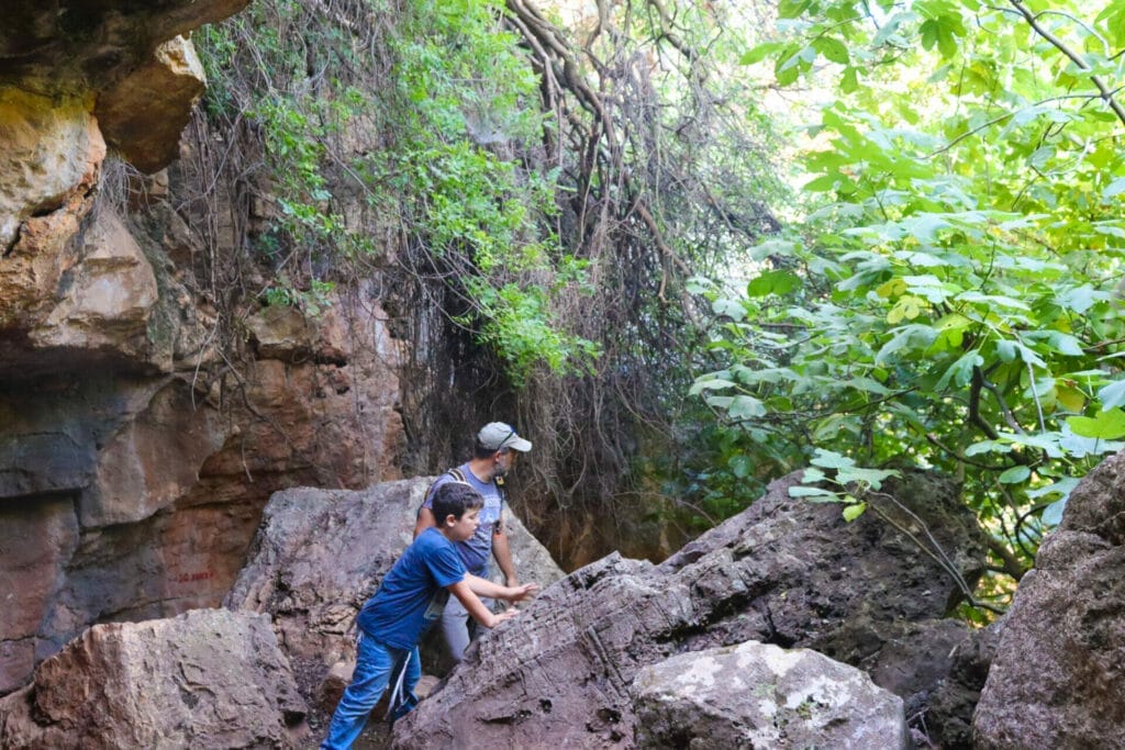 Alma cave hike golan