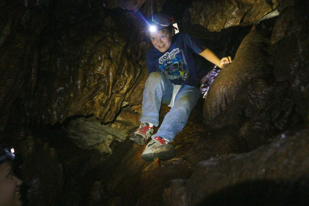 Alma cave hike golan