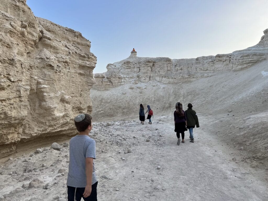 family hikes for Hanukkah in Israel